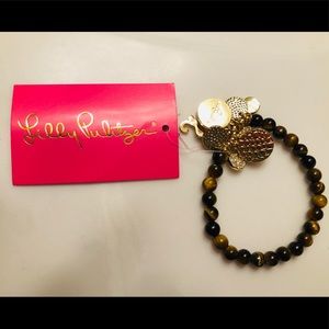 Lilly Pulitzer Tigers eye charm bracelet